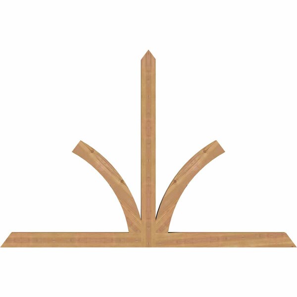 Ekena Millwork Richland Timber Gable Bracket, Western Red Cedar, 72"W x 48"H x 3 1/2"D x 3 1/2"F, 16/12 Pitch GBW072X48X0404RIC00SWR - main